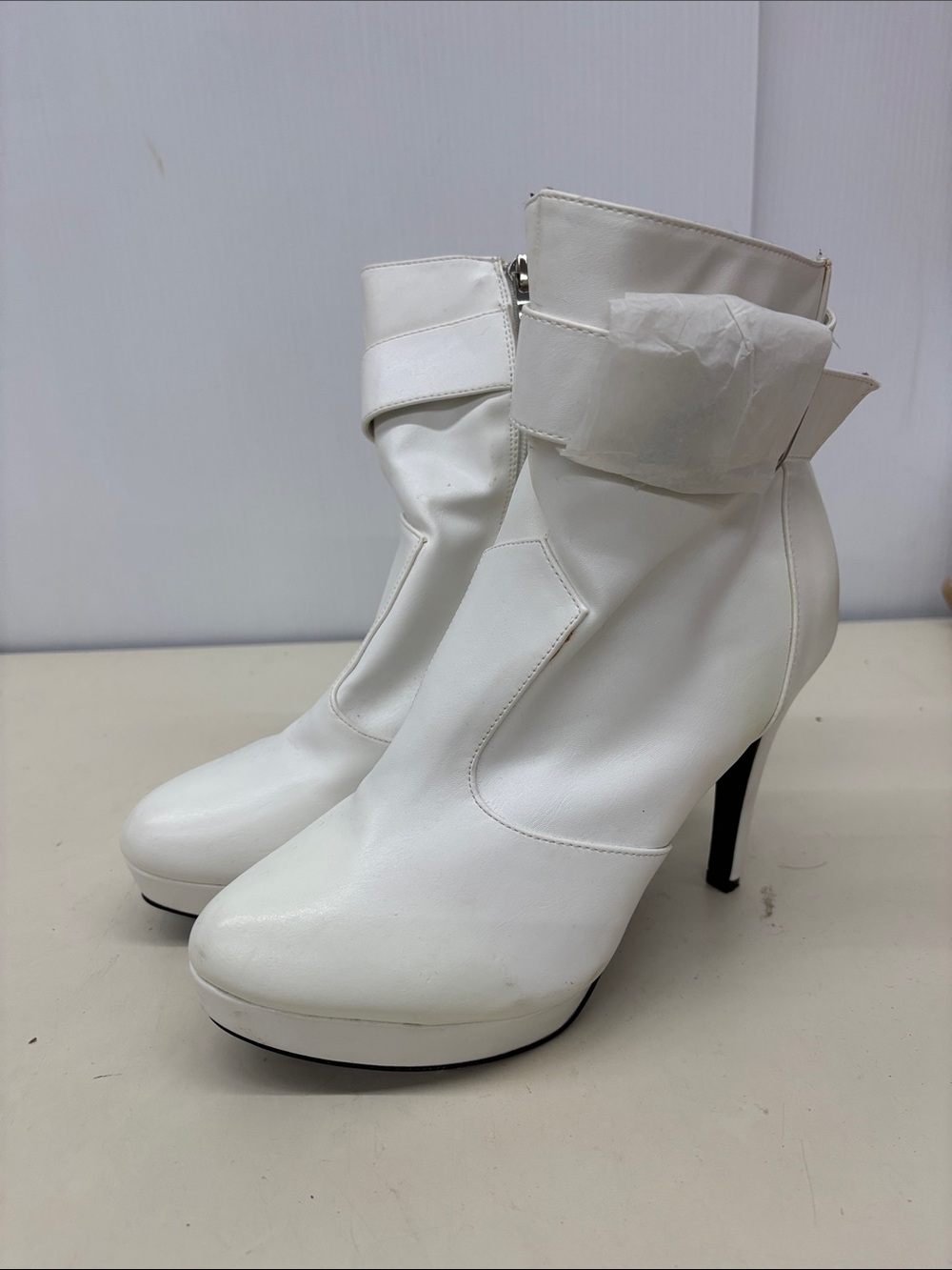 2 Lips Too White High Heel Ankle Booties